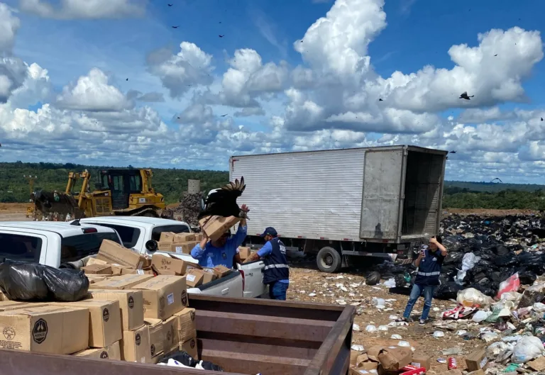 Quase 7 toneladas de alimentos vencidos são apreendidos em Manaus