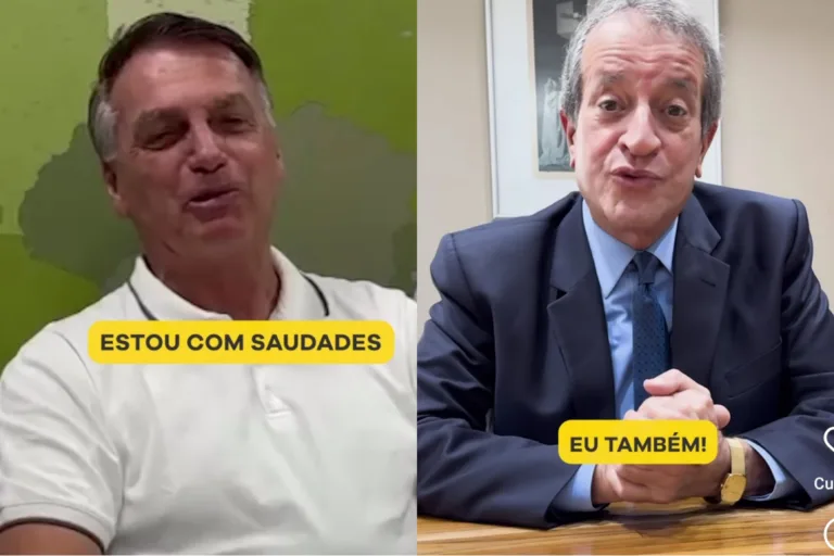 Bolsonaro e Valdemar - reencontro