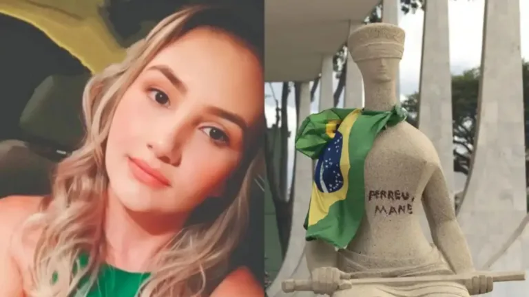 Moraes concede prisão domiciliar a mulher que pichou estátua