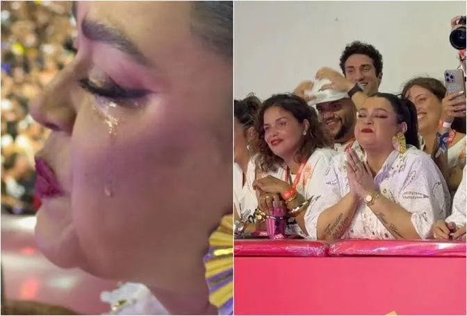 Preta Gil chora em festa no Carnaval de Salvador após alta hospitalar