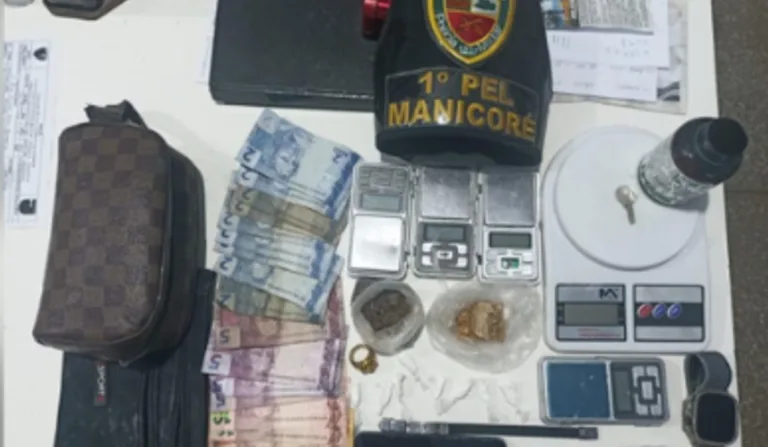 Jovem é preso por tráfico de drogas em Manicoré