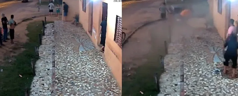 IMAGENS FORTES: Jovem é atropelada por ex-namorado no Rio Grande do Sul