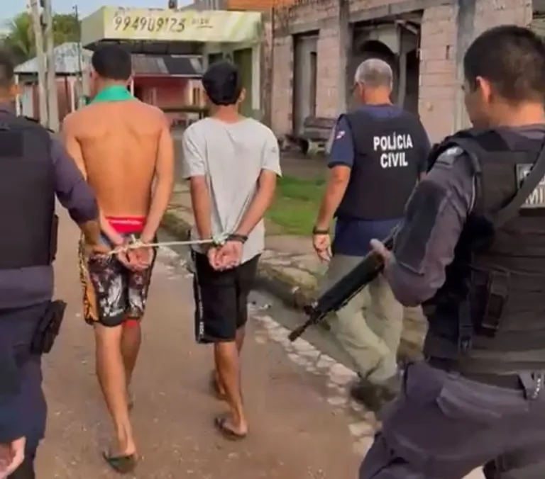 ‘Bigode’ e ‘Tubarão’ são presos suspeitos de sequestrar e torturar jovem até a morte no Amazonas