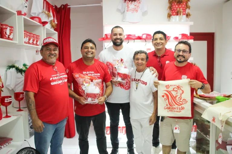 Boi Garantido recebe visita técnica da Secretaria de Estado de Cultura do Amazonas para o Festival de Parintins