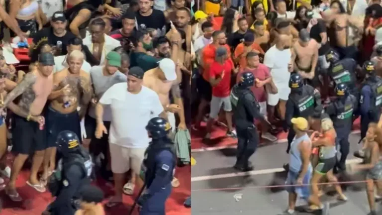 VÍDEO: Influenciador é agredido após provocar Guardas Municiapais em bloco de carnaval