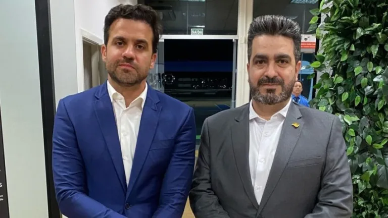 Pablo Marçal e Leonardo Avalanche, presidente do PRTB