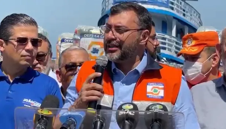 VÍDEO: Wilson Lima anuncia envio de cestas básicas e "kits calamidade" para municípios sob cheia