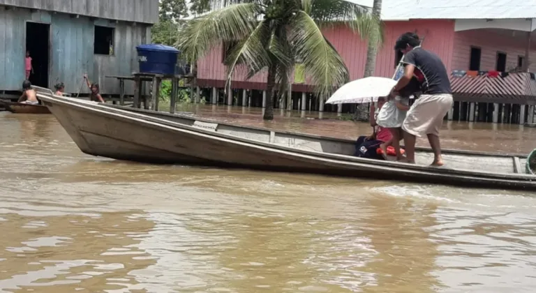 Cheia dos rios afeta diversos munícipos no Amazonas - (Foto: Defesa Civil).