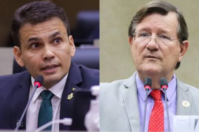 Vereadores Coronel Rosses (PL) e Zé Ricardo (PT)