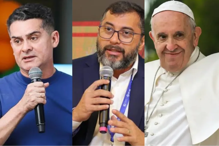 David Almeida, Wilson Lima e outros políticos amazonenses prestam homenagens ao papa Francisco