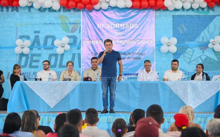 O vice-governador do Amazonas, Tadeu de Souza (Avante), lançou a terceira edição da jornada de cirurgias oftalmológicas - (Foto: Ricardo Machado).