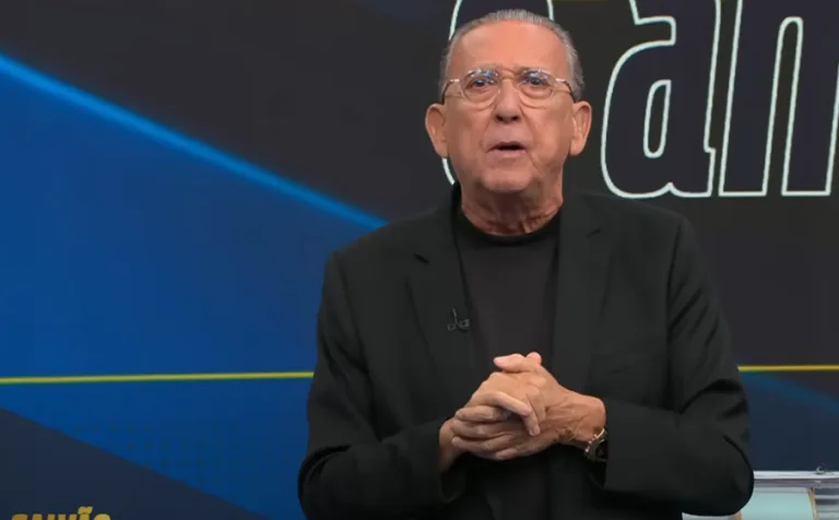 "Um crime", diz Galvão Bueno sobre camisa vermelha da seleção brasileira