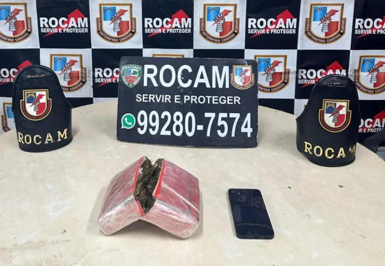 Traficante é preso com tablete de droga na Feira do Coroado, em Manaus
