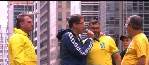 Wilson Lima diz 'sim' para anistia durante ato na Av. Paulista