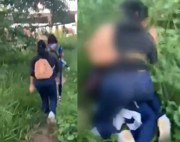 VÍDEO: Adolescente é agredida perto de escola em Manacapuru