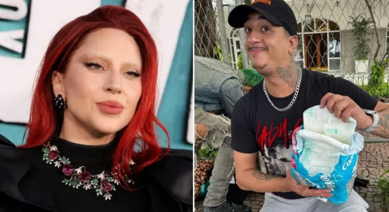 Fã usa fralda durante plantão para ver Lady Gaga em porta de hotel no Rio de Janeiro