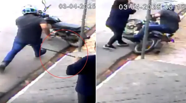 VÍDEO: Criminoso é agredido com barra de ferro por funcionárias após tentar furtar farmácia em São Paulo