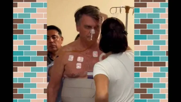 Jair Bolsonaro em hospital