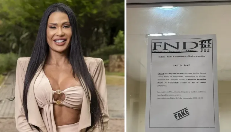 Gracyanne Barbosa é desmentida sobre ter cursado direito na UFRJ