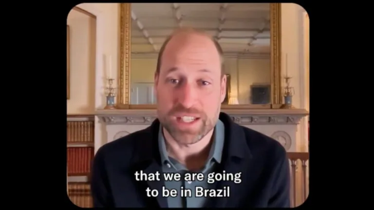 Príncipe William anuncia viagem ao Brasil para participar de evento ambiental