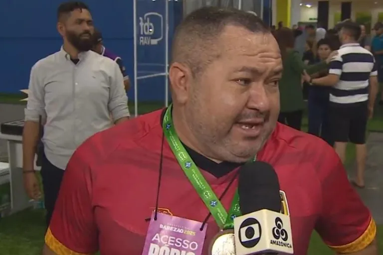 Wesley Couto, presidente do Amazonas FC (Foto: Reprodução/TV Rede Amazônica)