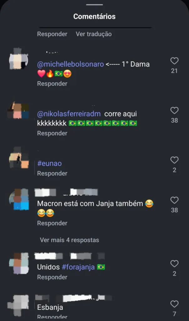 Campanha estou com Janja - Instagram