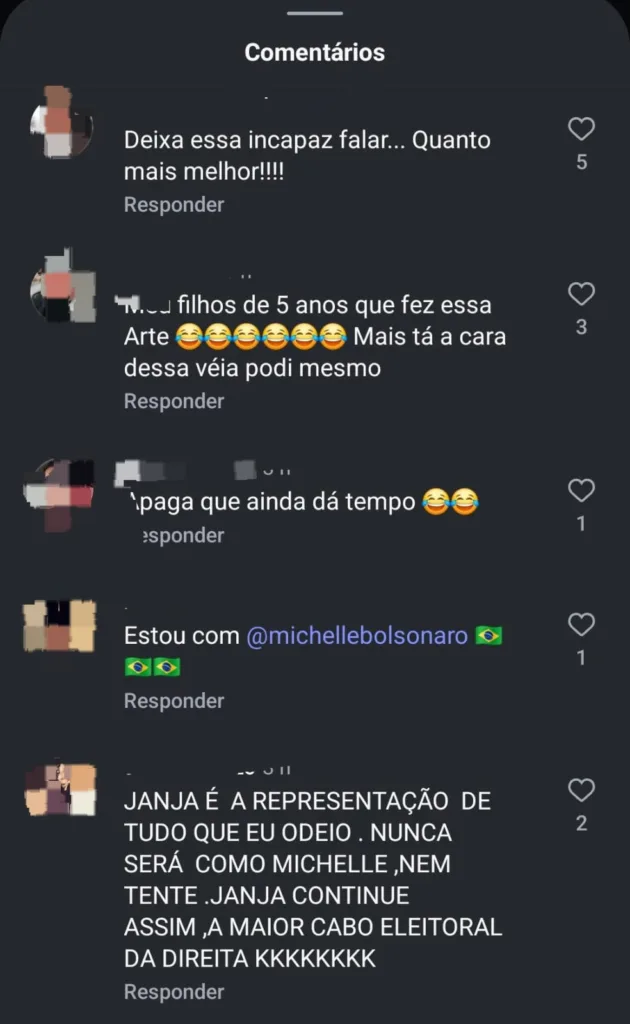 Campanha estou com Janja - Instagram