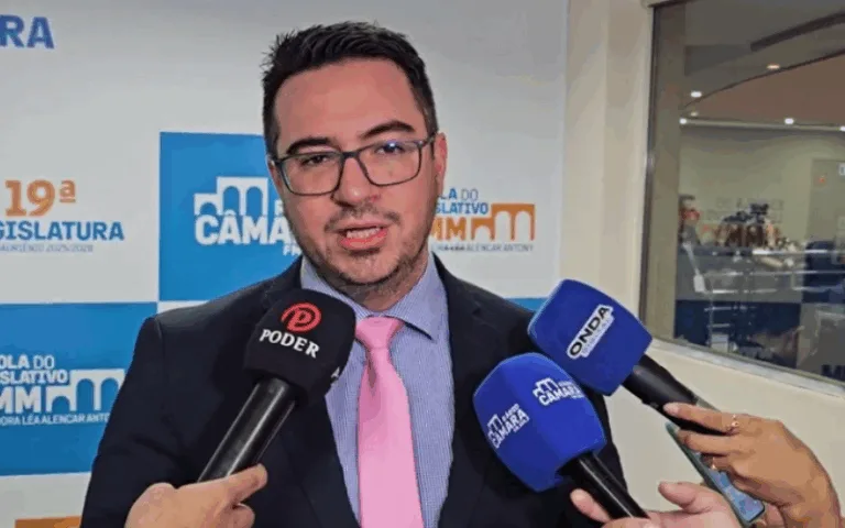 Rodrigo Guedes deu entrevista na CMM - (Foto: Rede Onda Digital).