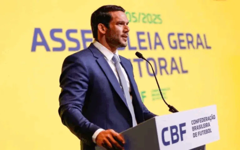 Samir Xaud, novo presidente da CBF - (Foto: Rafael Ribeiro/CBF).