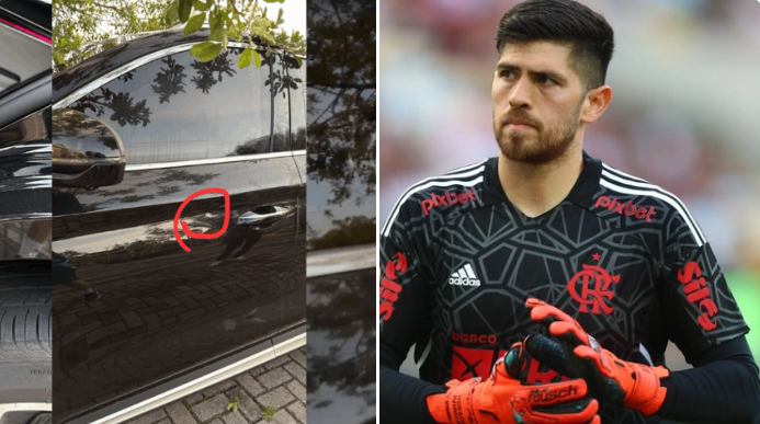 VÍDEO: Jogadores do Flamengo sofrem tentativa de assalto e carro de goleiro é atingido por tiros no Rio de Janeiro