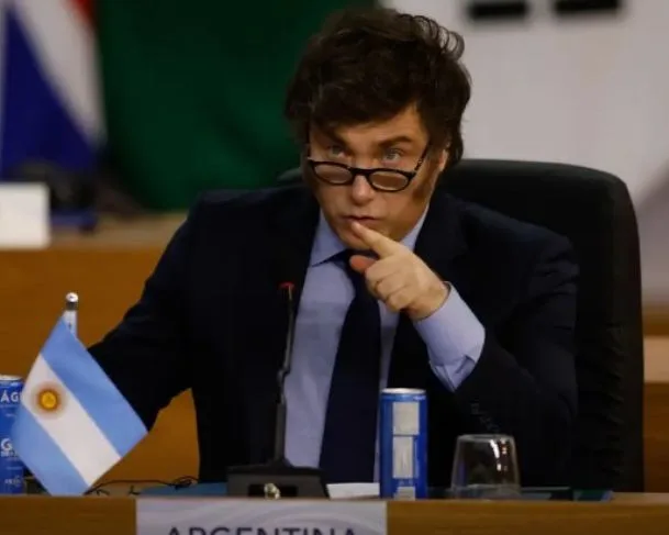 Javier Milei, presidente da Argentina.