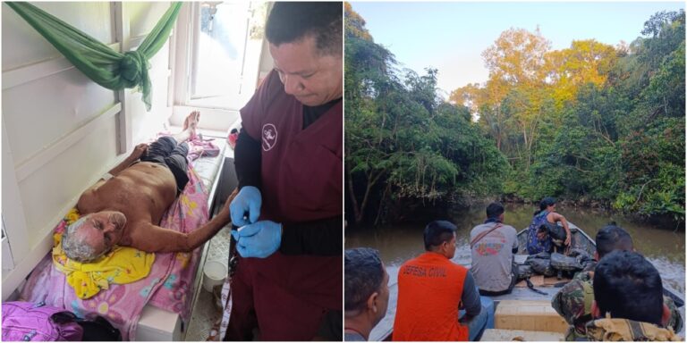 Ribeirinho é encontrado com vida após passar 9 dias desaparecido, no Vale do Javari