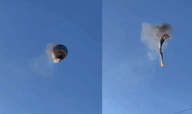 Queda de balão em SC: Fogo teria começado no cesto e piloto mandou pessoas pularem; 8 morreram