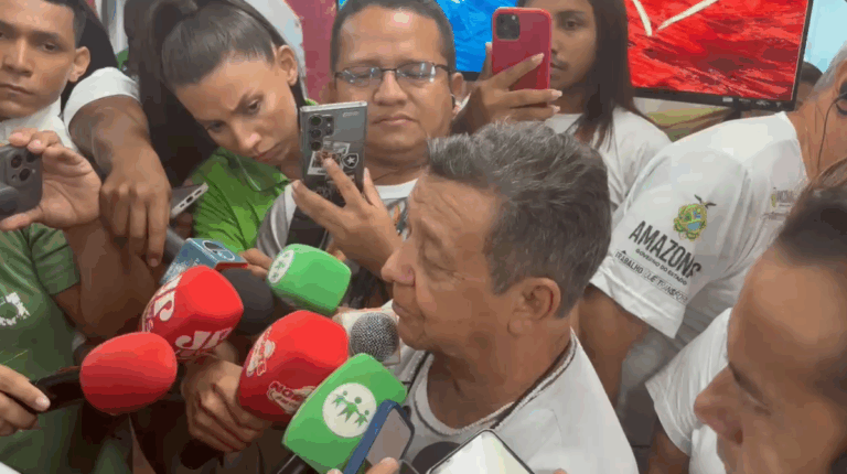 Presidente do Garantido, Fred Góes comemora vitória após três anos de jejum - (Foto: Rede Onda Digital).