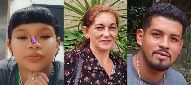 Polícia divulga imagem de três pessoas que desapareceram em Manaus