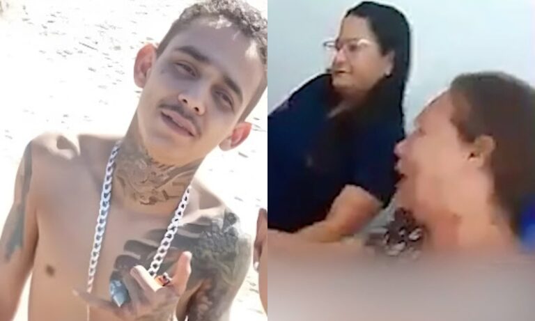 IMAGEM FORTE: Mãe se desespera ao ver filho na pedra do IML após troca de tiros com a polícia