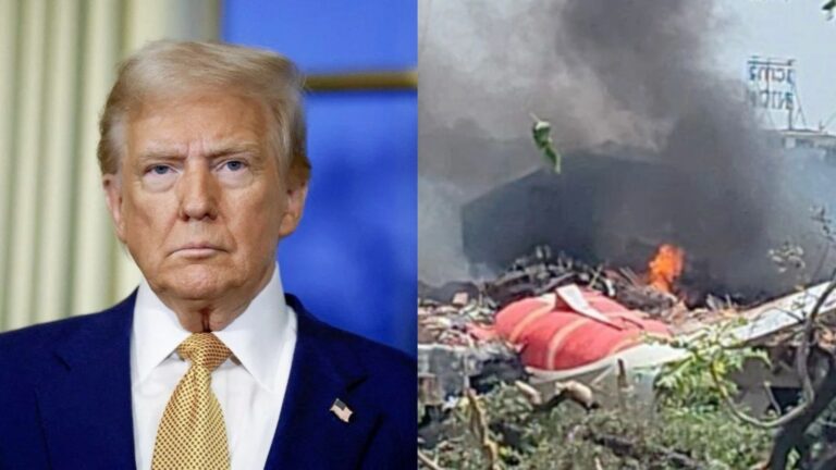 Trump se manifesta após queda de avião que matou 290 pessoas na Índia: "Foi um acidente horrível"