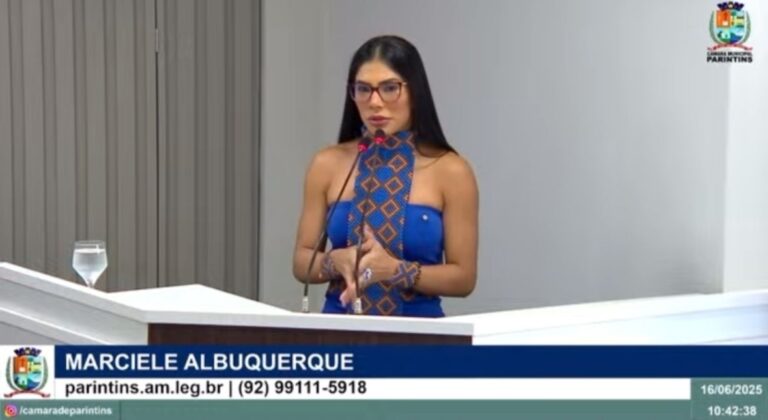 VÍDEO: Marciele Albuquerque recebe título de Cidadã Parintinense na Câmara Municipal