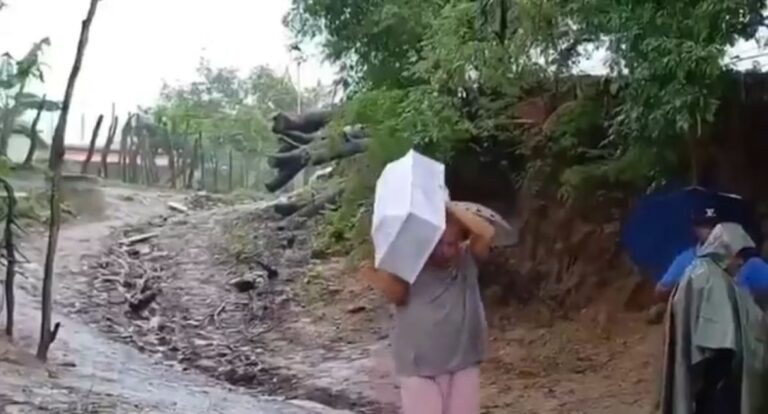 Bebê morre afogado durante furacão Erick no México