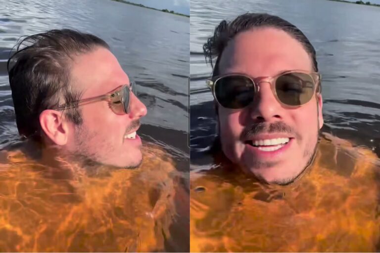 Fábio Porchat convida brasileiros a conhecerem o Norte: “Banho de rio é a melhor coisa que tem”