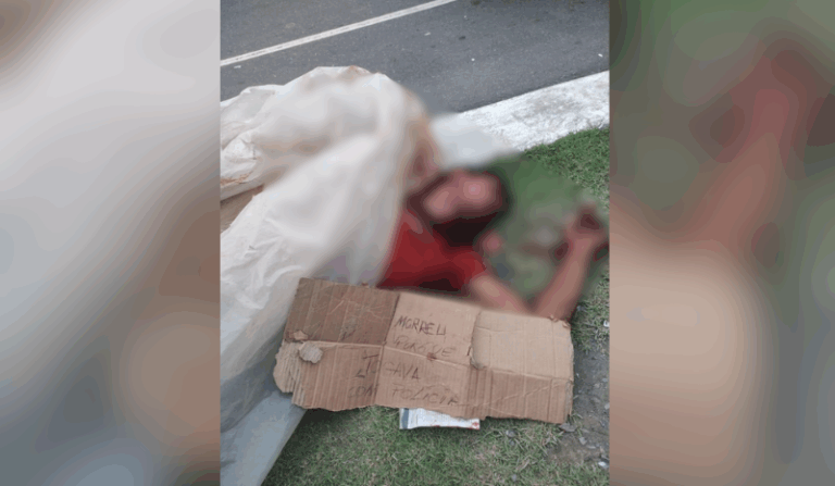 Homem é encontrado esfaqueado em Manaus com bilhete ao lado: ‘Jogava com a polícia’