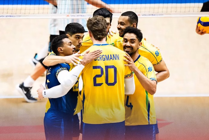 Brasil vence a Eslovênia e leva bronze na Liga das Nações de Vôlei Masculino 2025