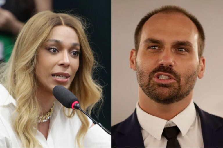 Erika Hilton aciona STF contra Eduardo Bolsonaro por 'articular com Trump' e pede bloqueio de bens