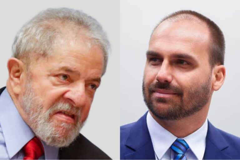 Lula debocha de Eduardo Bolsonaro e dispara: “O pai dele é um covarde, que tentou dar golpe e correu”