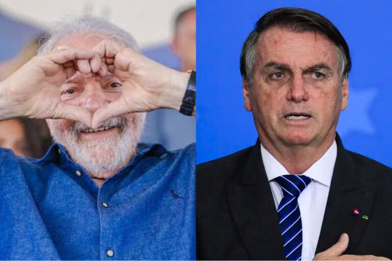 presidente Lula e o ex-presidente Jair Bolsonaro