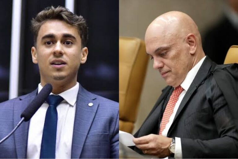 Nikolas Ferreira e Alexandre de Moraes