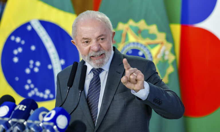 O presidente Luiz Inácio Lula da Silva
