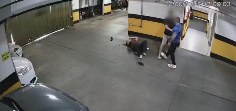 VÍDEO: Após briga de trânsito, sargento agride mulher durante discussão em garagem no DF