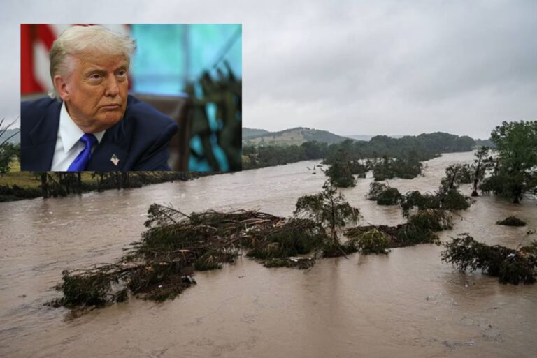 “Terrível tragédia”, diz Donald Trump sobre enchenque que deixou dezenas mortos no Texas