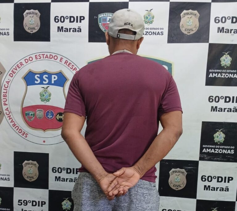 Suspeito de tráfico de drogas é preso em Maraã, no Amazonas